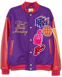 DIET STARTS MONDAY - Patch-Detail Bomber Jacket - Lyst