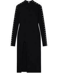 Stella McCartney - Long-Sleeve Leg-Slit Dress - Lyst