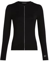 Karl Lagerfeld - Top con ribetes en contraste - Lyst