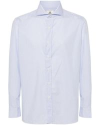 Luigi Borrelli Napoli - Check-pattern Cotton Shirt - Lyst