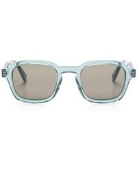Tommy Hilfiger - Eckige Sonnenbrille mit transparentem Gestell - Lyst