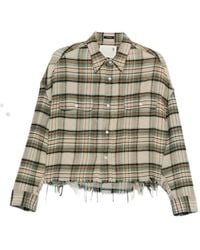 R13 - Camicia A Quadri - Lyst