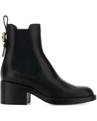 Chloé - 60Mm Buckle-Detail Leather Boots - Lyst