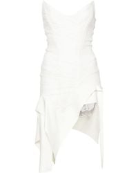 Mugler - Vestido Corto Tipo Bustier Asimétrico - Lyst