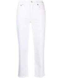 Agolde - Halbhohe Cropped-Jeans - Lyst