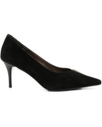 Linda Baumann - Pointed-Toe Bar-Detail Pumps - Lyst