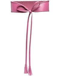 Twinset - Tassel-Detail Leather Sash Belt - Lyst