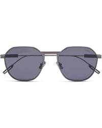 ZEGNA - Sonnenbrille Mit Eckigem Gestell - Lyst