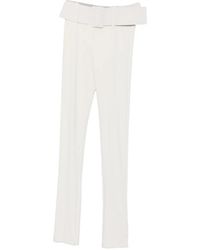Patrizia Pepe - Belted Slim-Fit Trousers - Lyst
