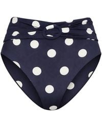 Cult Gaia - Alouette Polka Dot Ring High Waist Bikini Bottom - Lyst