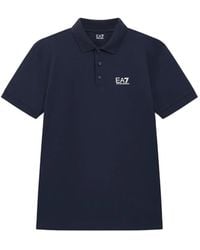 EA7 - Poloshirt Met Logoprint - Lyst