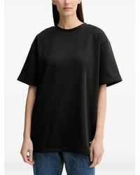 Rains - Logo-Patch Drop-Shoulder T-Shirt - Lyst