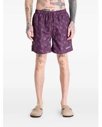 Daily Paper - Short De Bain À Motif Monogrammé - Lyst