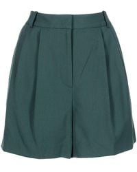 Juun.J - Concealed-front Fastening Pleated Shorts - Lyst