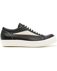 Rick Owens - Leather Lace-up Sneakers - Lyst