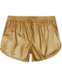 Osklen - Carnaval Ii Shorts Im Metallic-Look - Lyst