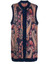 Etro - Paisley Intarsia-Knit Vest - Lyst