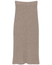 Bompard - Ribbed Cashmere Maxi Skirt - Lyst