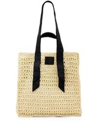 AllSaints - Woven Logo-Strap Tote Bag - Lyst