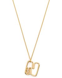 Missoma - N-letter Pendant Chain-link Necklace - Lyst