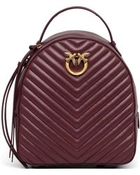 Pinko - Love Chevron Backpack - Lyst