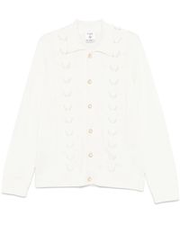 CASABLANCA - Faux-Pearl-Embellished Cardigan - Lyst