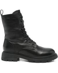 SERGIO MORETTI FIRENZE - Lace-Up Leather Ankle Boots - Lyst