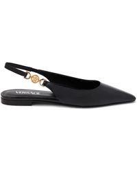 Versace - Ballerine Con Cinturino Posteriore - Lyst