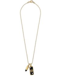 Philipp Plein - Collar De Cadena Con Colgante De Bala - Lyst