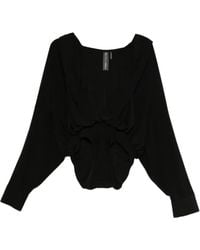 Norma Kamali - Oversized Hooded Bodysuit - Lyst
