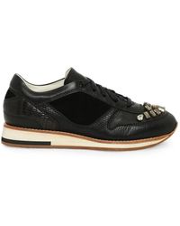 Lanvin - Baskets À Ornements Et Empiècements - Lyst