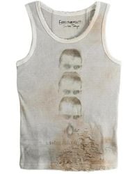 SAITOS - Distressed Graphic-Print Tank - Lyst