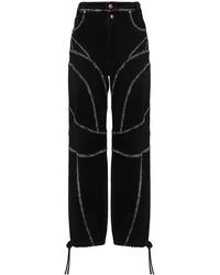 Versace Jeans Couture - Piece Number Straight-Leg Jeans - Lyst