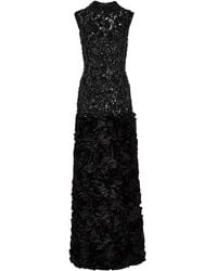 Jenny Packham - スパンコールトリム ラッフル マキシドレス - Lyst