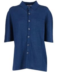 SETTEFILI CASHMERE - Chest-Pocket Short-Sleeve Cardigan - Lyst