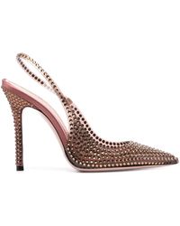 Gedebe - Stella 105mm Crystal-embellished Pumps - Lyst