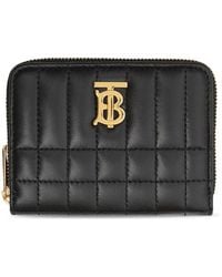 Burberry - Portafoglio Lola Trapuntato Con Zip - Lyst