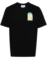 CASABLANCA - Cotton T Shirt With Logo - Lyst