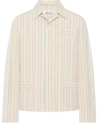 Maison Margiela - Striped Long-Sleeved Shirt Jacket - Lyst