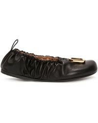 JW Anderson - Decorative-buckle Leather Ballerina Shoes - Lyst