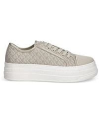 ARMANI EXCHANGE - Monogram-Print Platform Sneakers - Lyst