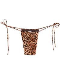 Mc2 Saint Barth - Leopard-Print Bikini Bottoms - Lyst