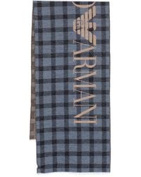 Emporio Armani - Tartan Scarf - Lyst