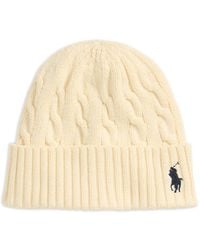 Polo Ralph Lauren - Cable-Knit Beanie Hat - Lyst