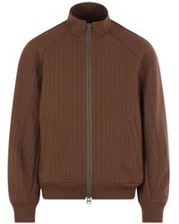 Sacai - Pinstripe Zip Bomber Jacket - Lyst