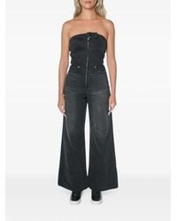 One Teaspoon - Dark Angel Strapless Wide-Leg Jumpsuit - Lyst