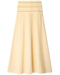 Sandro - Long Knit Skirt With Bells - Lyst