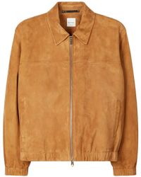 Paul Smith - Oversized Suede Leather Jacket - Lyst