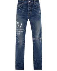 Amiri - Jeans Mit Grafischem Print - Lyst