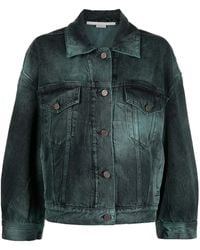 Stella McCartney - Tie-Dye Oversized Denim Jacket - Lyst